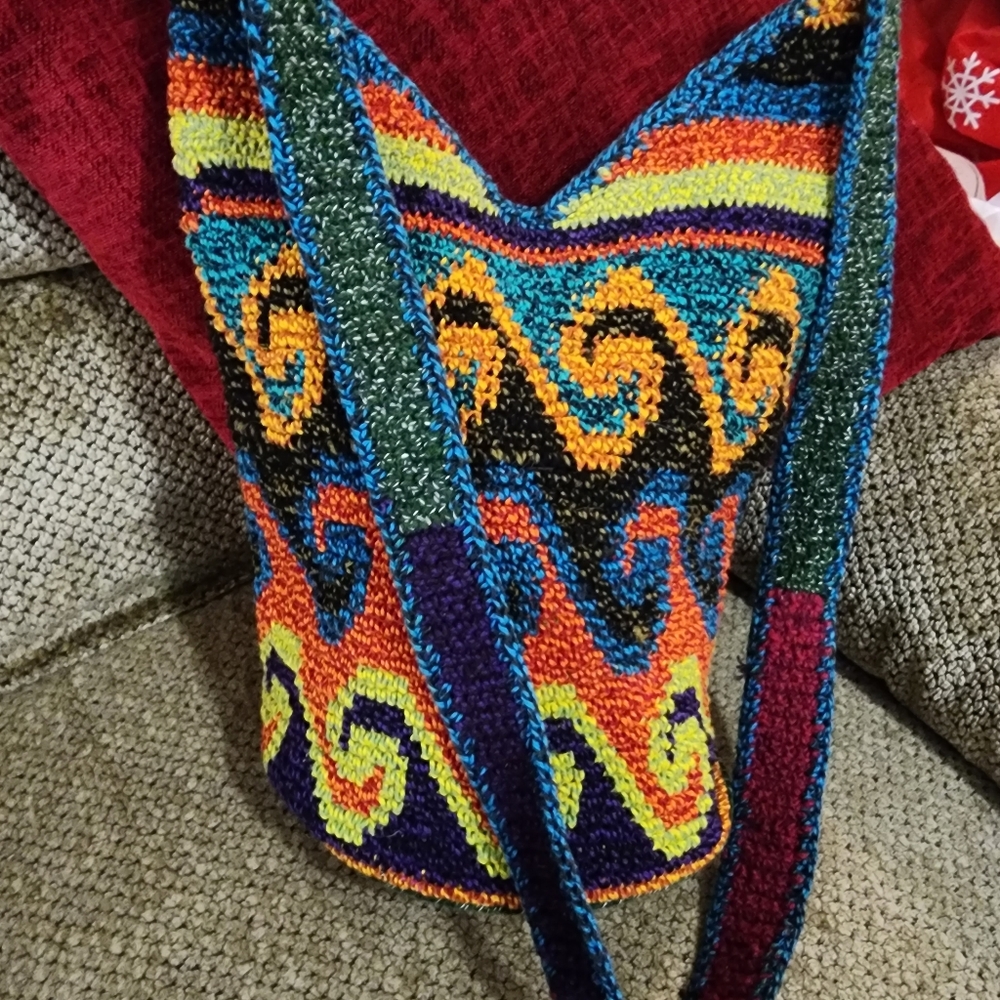 Crochet Boho Crossbody Bag